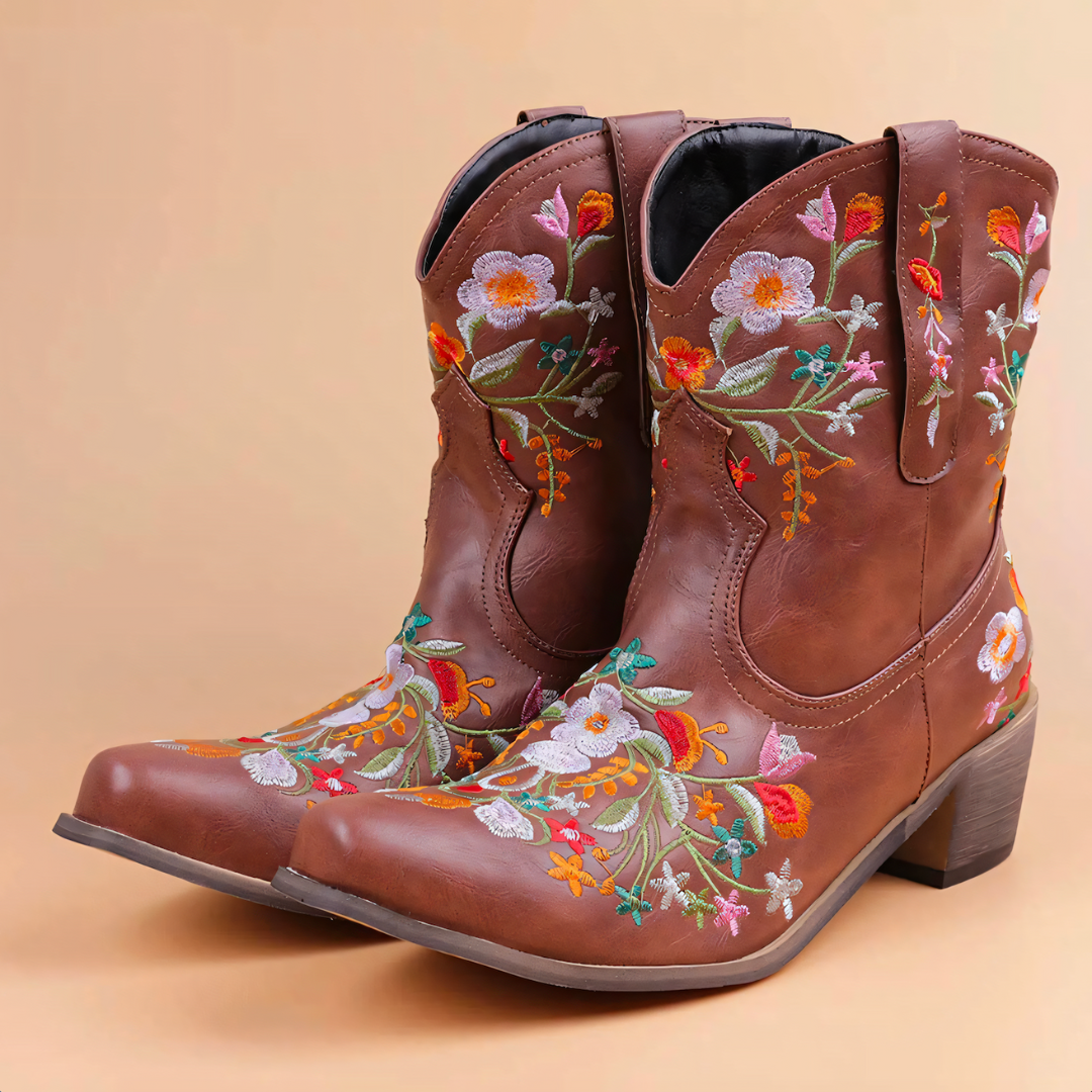 Wetterfeste Vintage-Cowgirl-Stiefel - Juniper