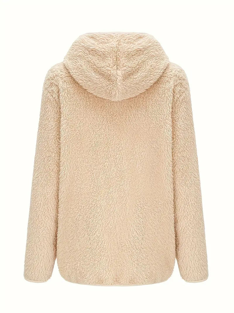 Fuzzy Solid Herbst & Winterjacke - Tina