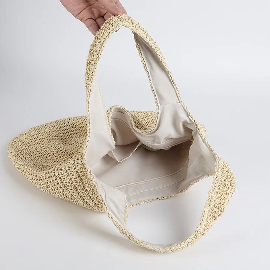 Damen-Rattan-Strandtasche - Cameron