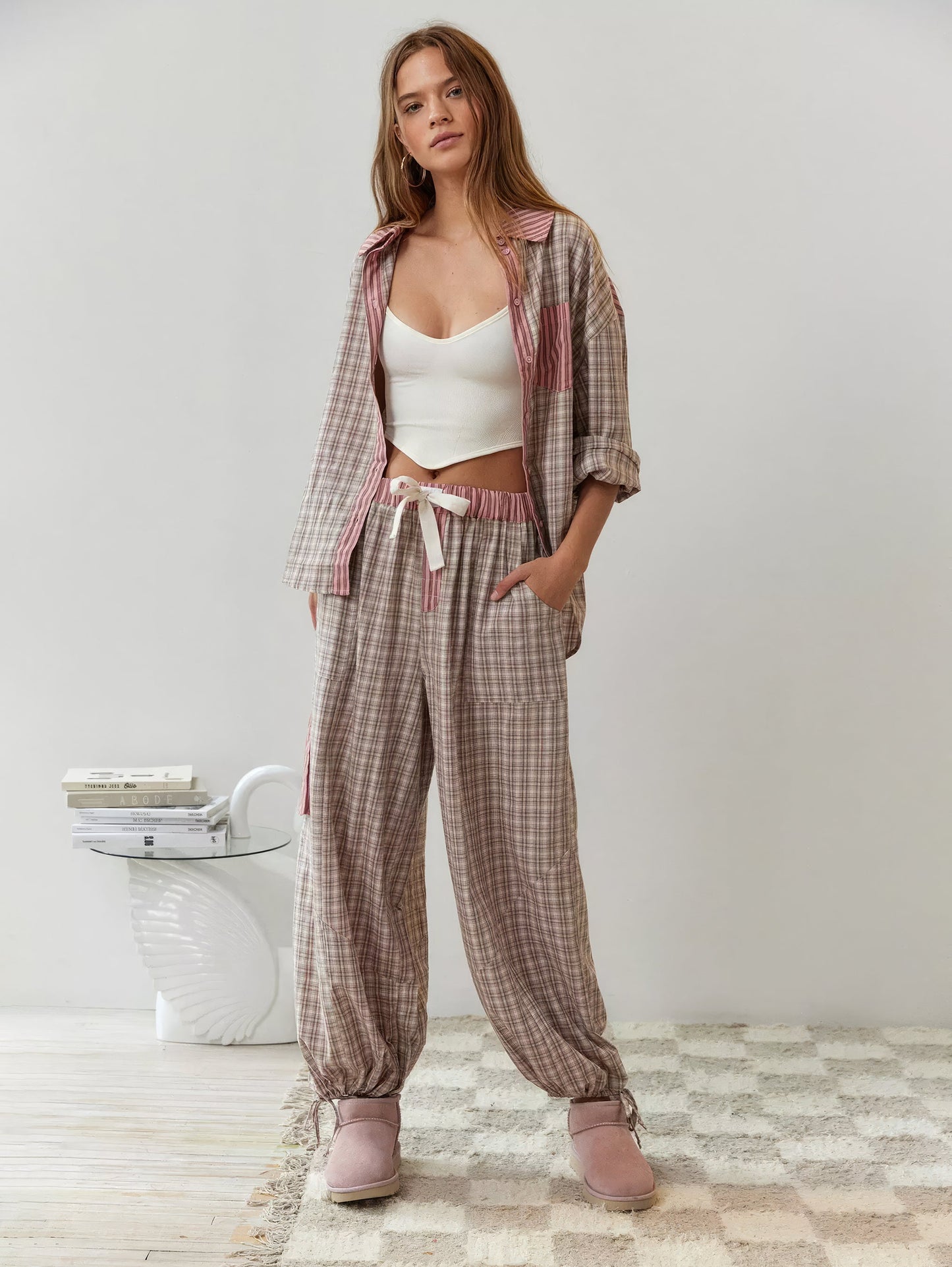 Gemütliche Nächte mit klassischen Pyjama set - Estrella