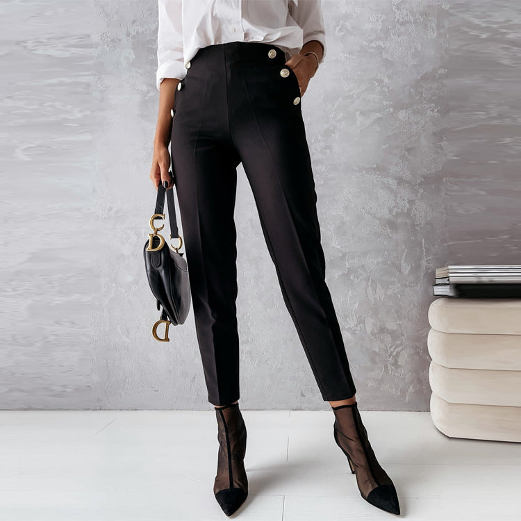 Hoch taillierte Skinny-Hose für Damen - Halley