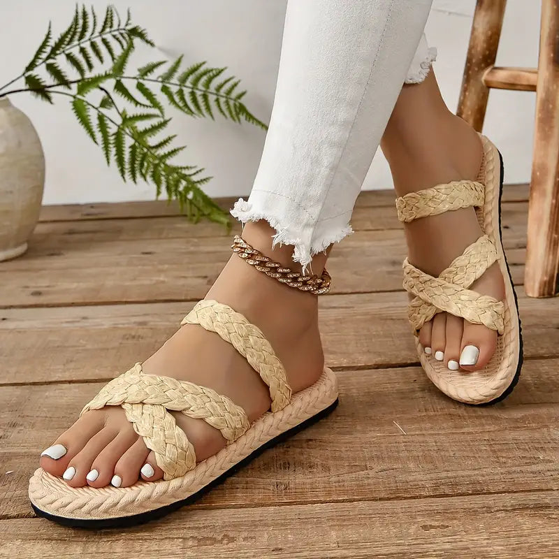 Slip On Plattform gewebt Crisscross Bands Dias - Delilah