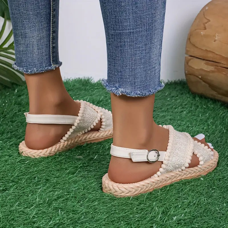 Elegante Sommerschuhe mit offener Spitze und Slingback - Josie