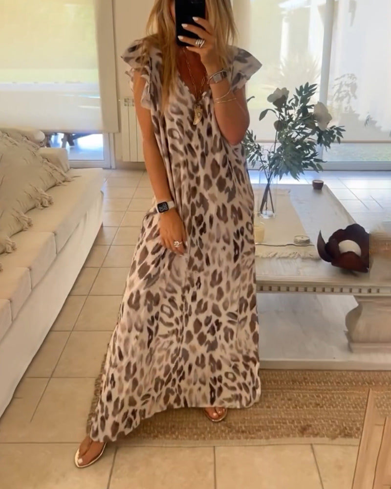 Modessa - Safari-inspiriertes langes Sommerkleid