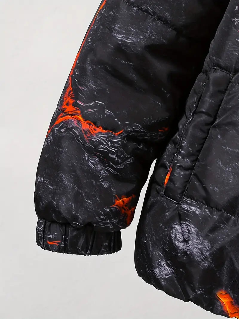 Fabian - Winterjacke im Volcano-Print-Stil für Jungen