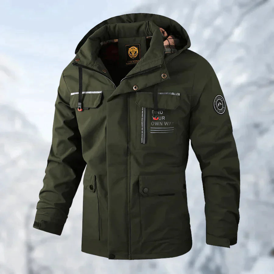 Alaska - Jacket Wind und Wasserdichte Winterjacke Grün Vorderseite