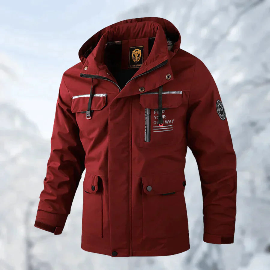 Alaska - Jacket Wind und Wasserdichte Winterjacke Rot Vorderseite