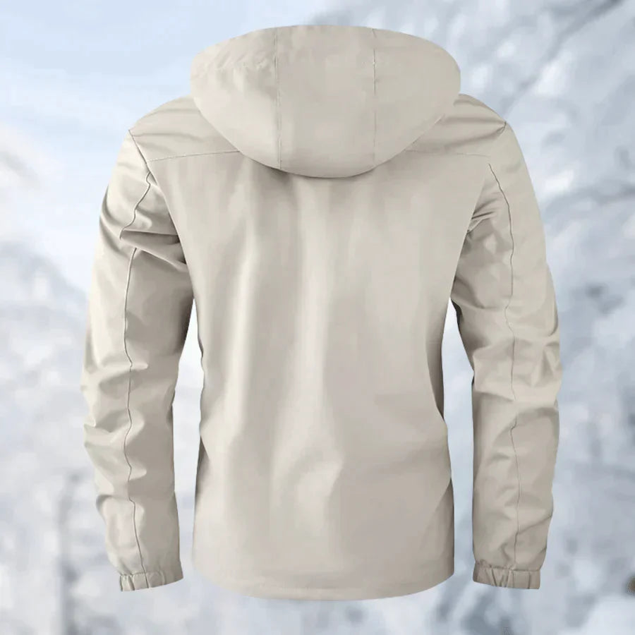 Alaska - Jacket Wind und Wasserdichte Winterjacke Weiß Rückseite