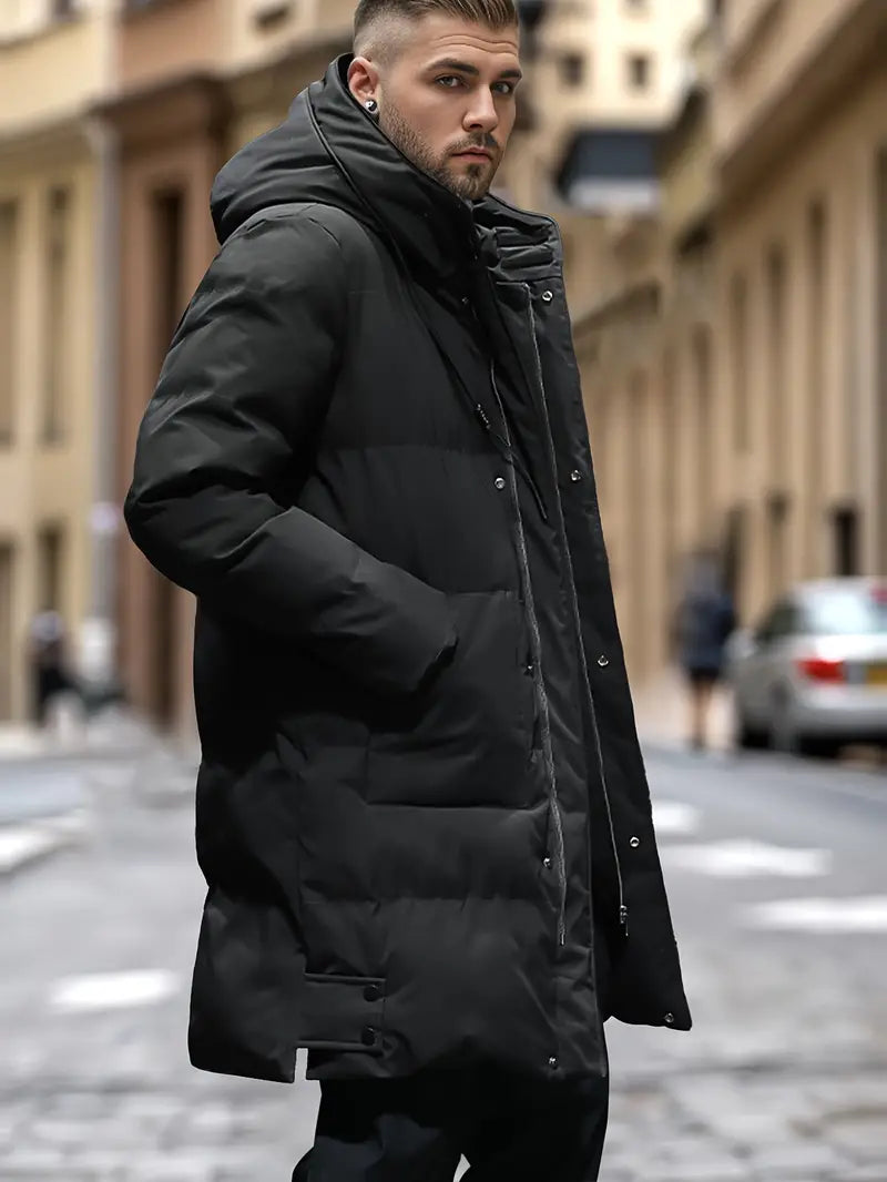 Herren Lässiger Puffer-Mantel mit Taschen - Benjamin