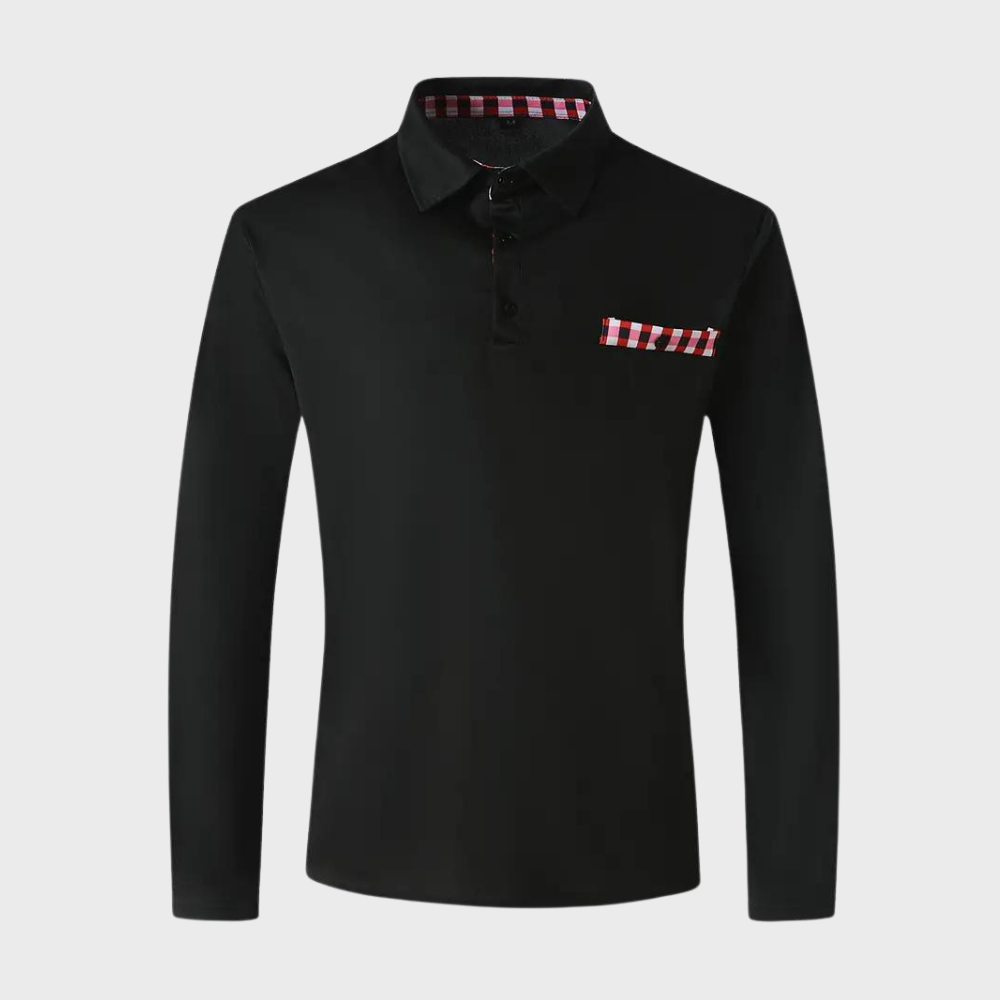 Langarm-Poloshirt für Männer - Lars