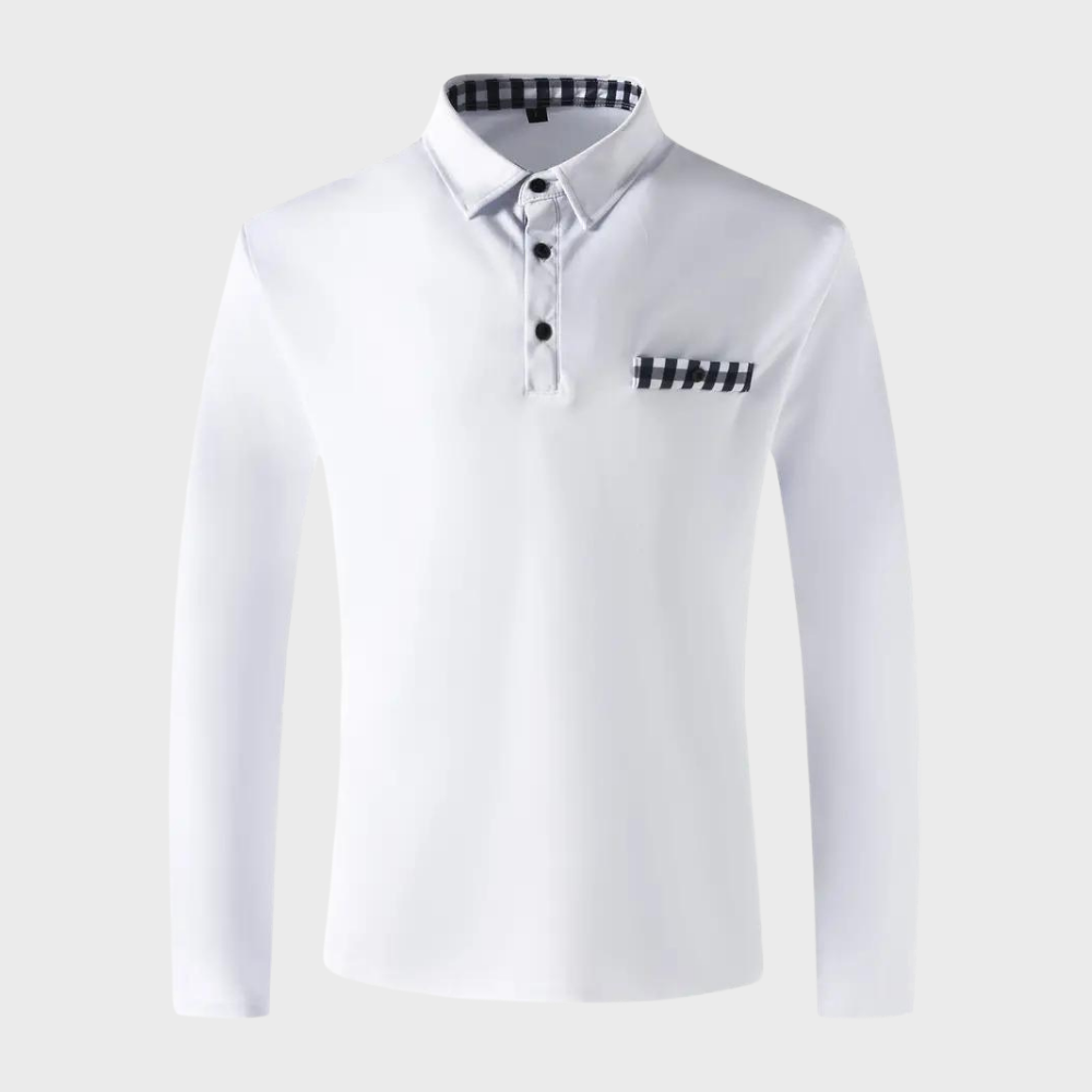 Langarm-Poloshirt für Männer - Lars