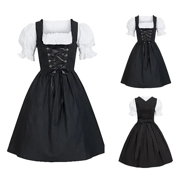 Jette - Dirndl Bayerisches Oktoberfest Trachtenkleid mit Schürze