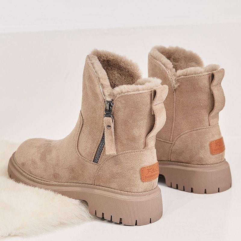 Zara – Mittellange Damen-Winterstiefel mit Kunstpelz