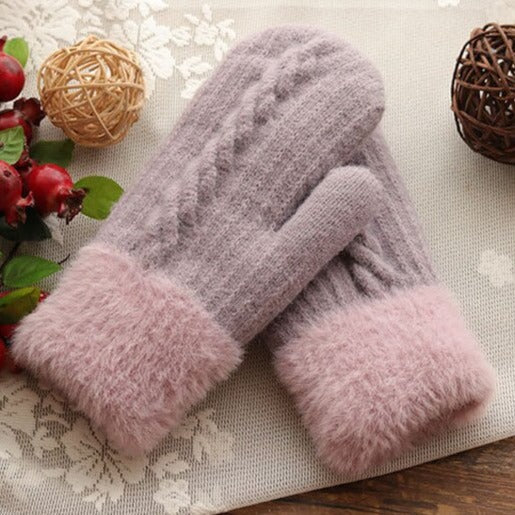 Warme Winterhandschuhe aus Wolle - Michaela