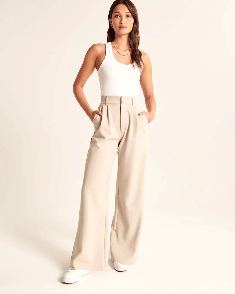 Taillierte Hose mit weitem Bein - Yaretzi