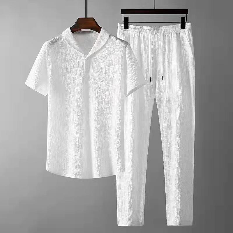 Baumwolle Polo & Pantalon Set - Xaver