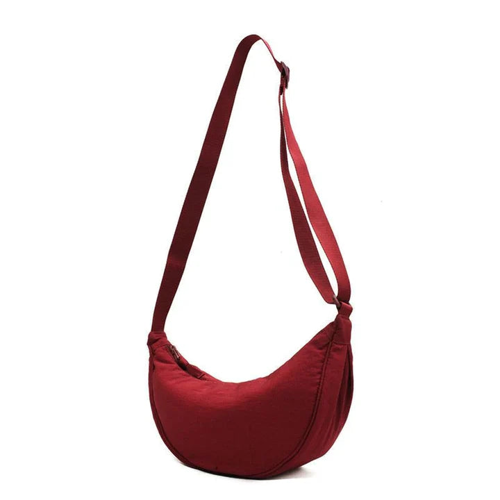 Elegante Halbmond-Schultertasche mit verstellbarem Riemen - Ilse