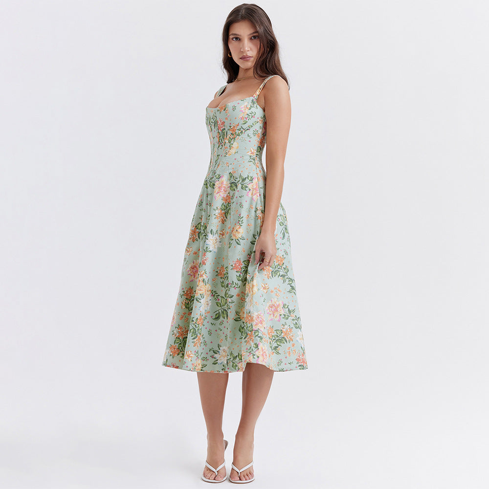 Hochgeschlitztes Korsettkleid für Damen für Frühling und Sommer - Vista