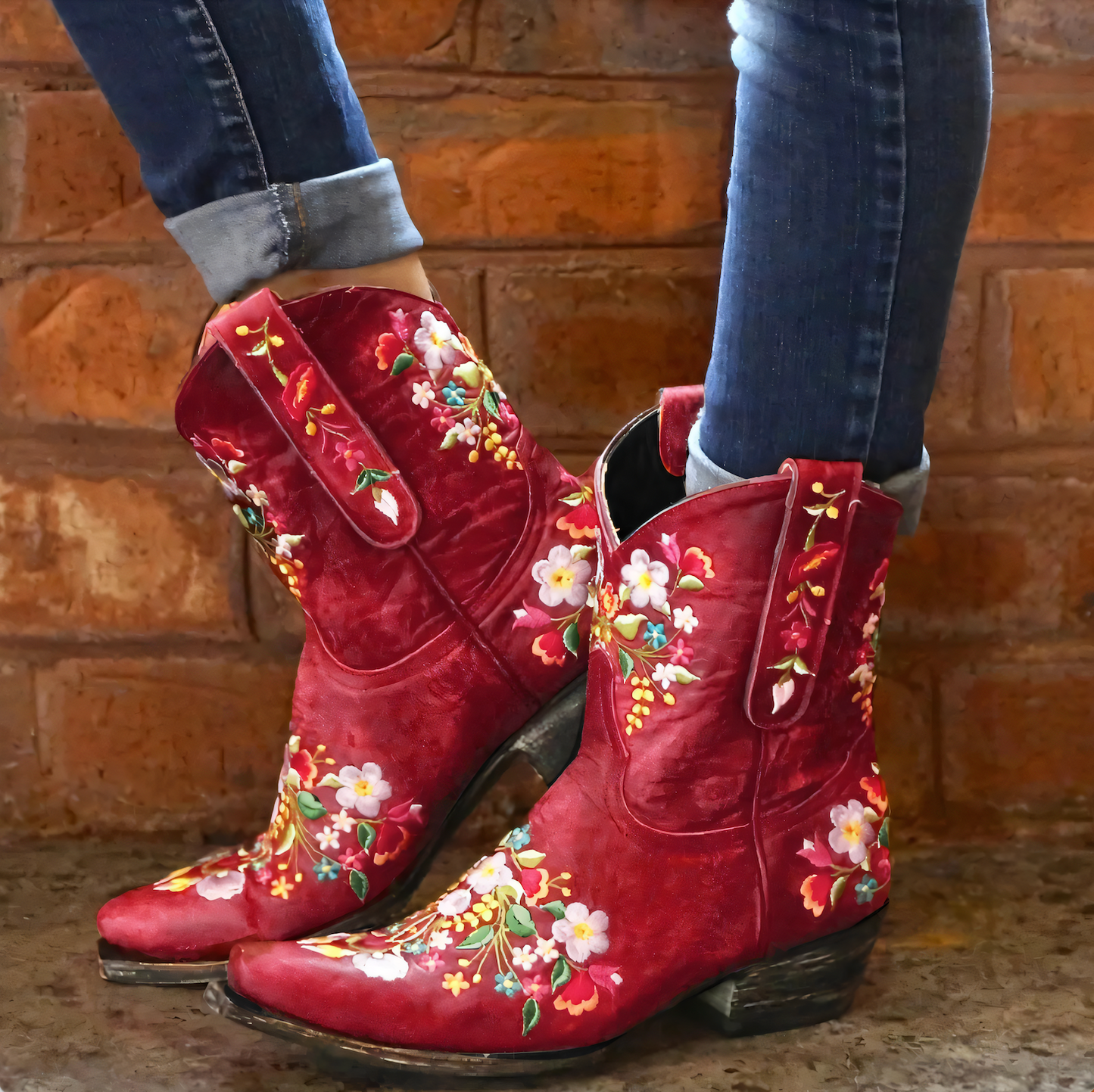 Wetterfeste Vintage-Cowgirl-Stiefel - Juniper