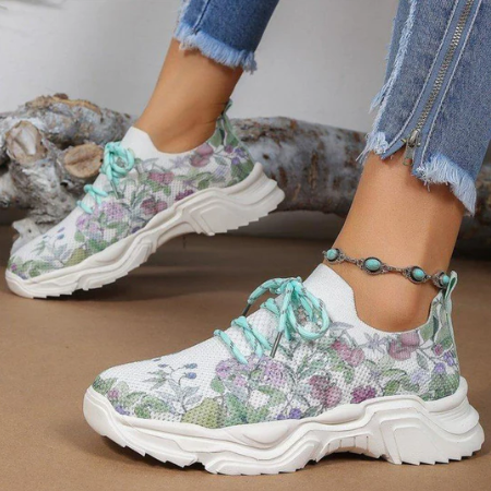 Lune – Stilvolle Damenschuhe mit Blumenmuster