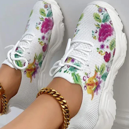 Lune – Stilvolle Damenschuhe mit Blumenmuster