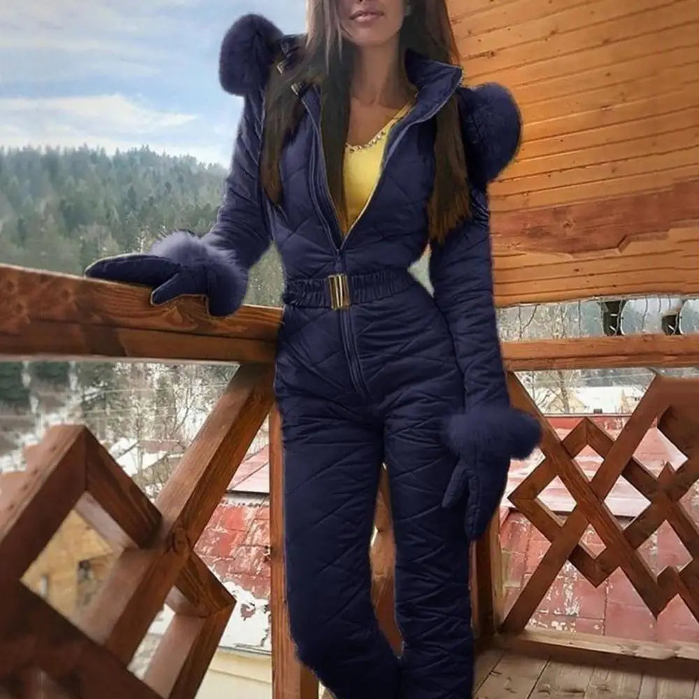 Stylischer Gürtel-Winter-Skianzug - Lucie