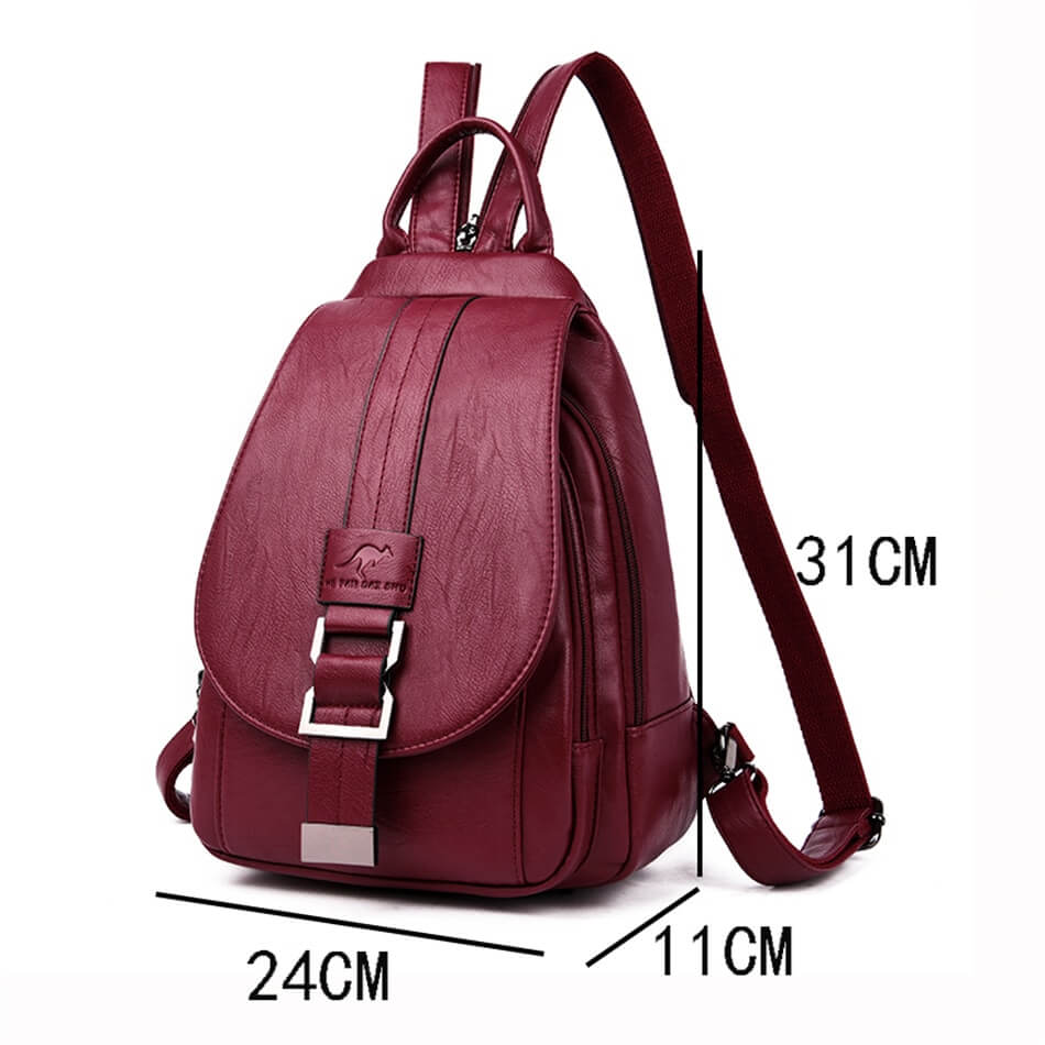 Lederrucksack für Damen - Maddison