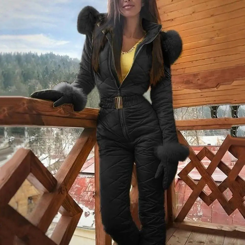 Stylischer Gürtel-Winter-Skianzug - Lucie