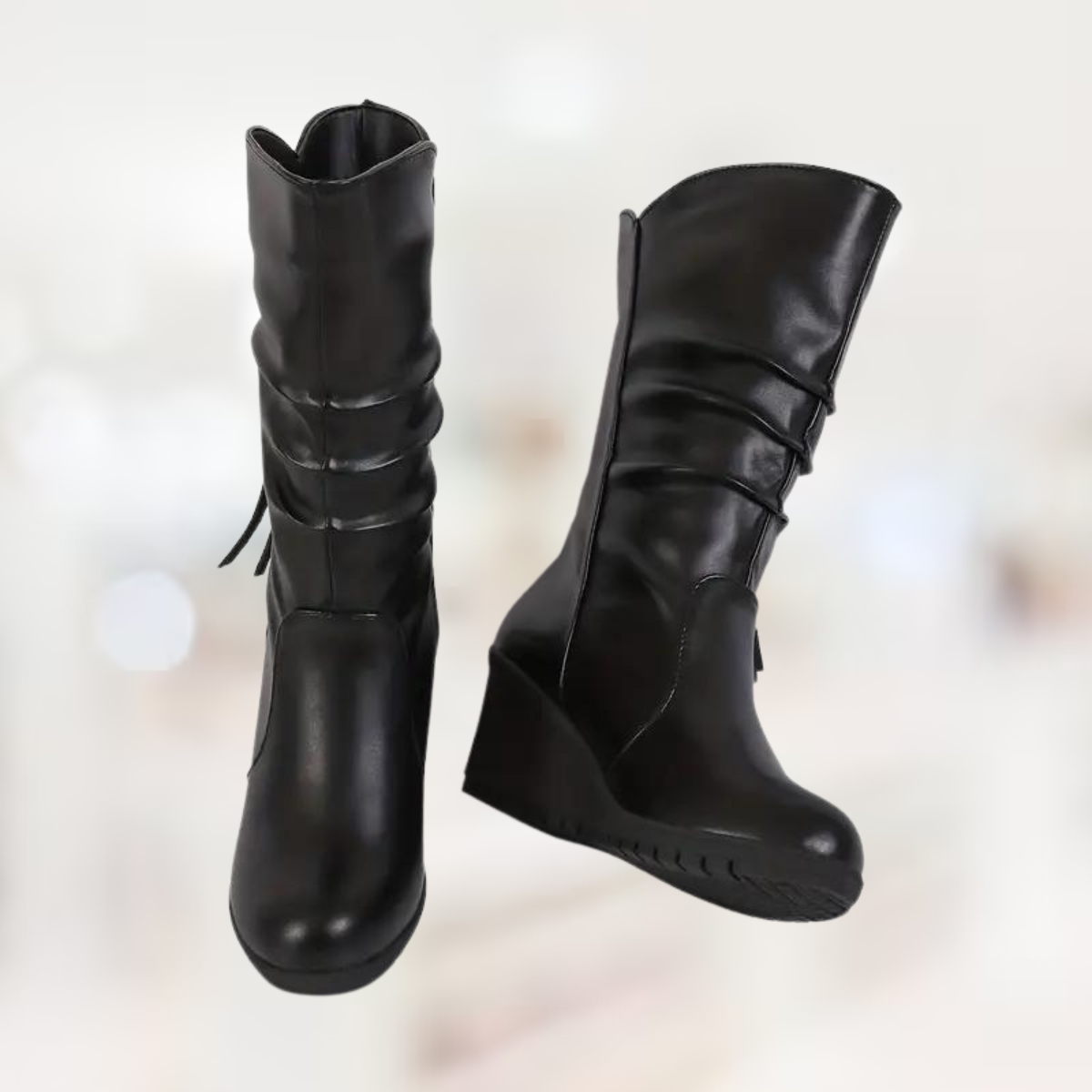 Holly – Halbhohe Winter-Keilstiefel für Damen