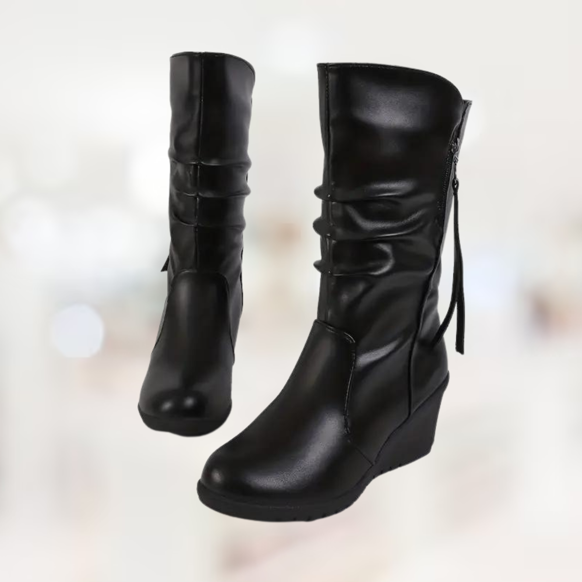 Holly – Halbhohe Winter-Keilstiefel für Damen