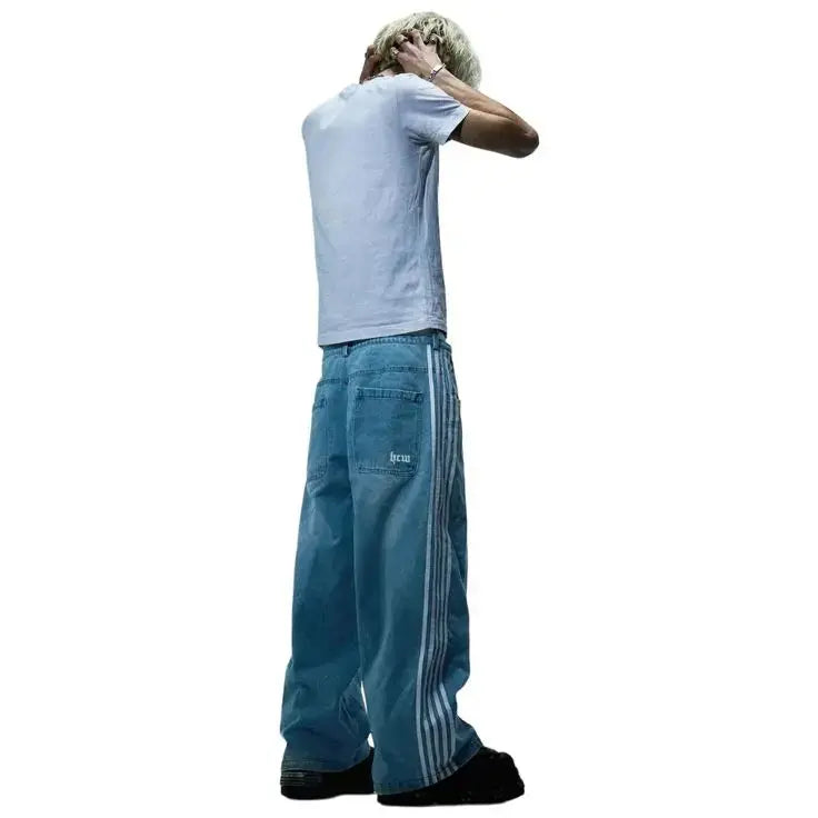 Baggy-Jeans mit hoher Taille - Markus