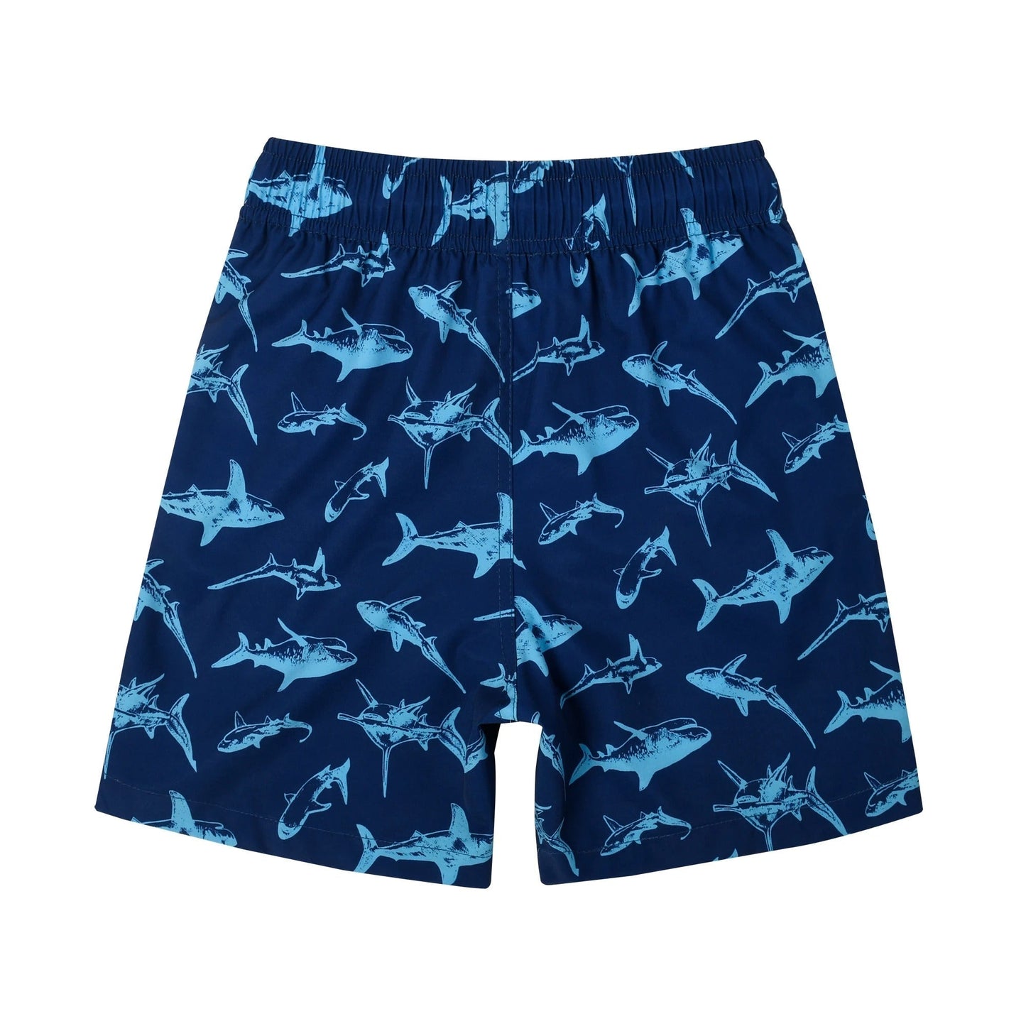 Benno - Blaue elastische Herren-Badehose mit Tierprint