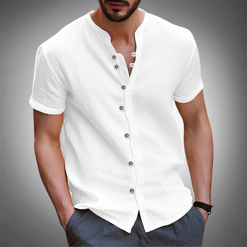 Sommer-Henley-Shirt für Männer - Gyrth