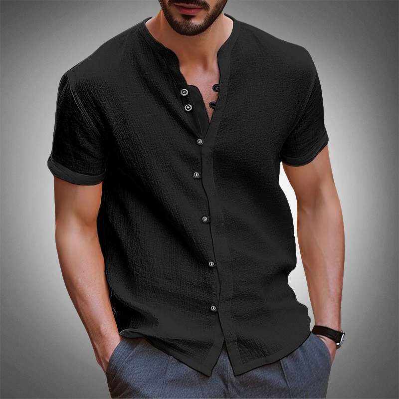 Sommer-Henley-Shirt für Männer - Gyrth