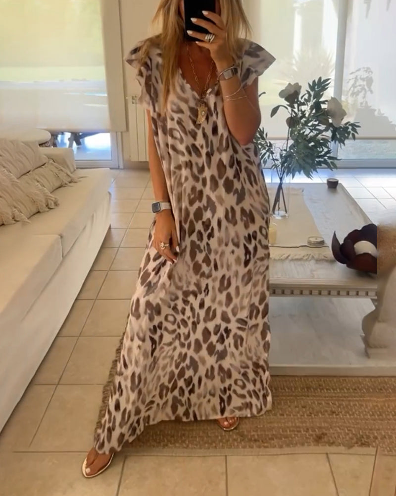 Modessa - Safari-inspiriertes langes Sommerkleid