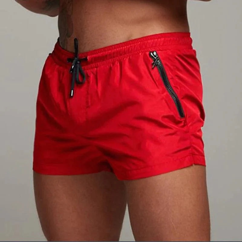 Kurze Herren-Badeshorts mit Tasche - Eckbert