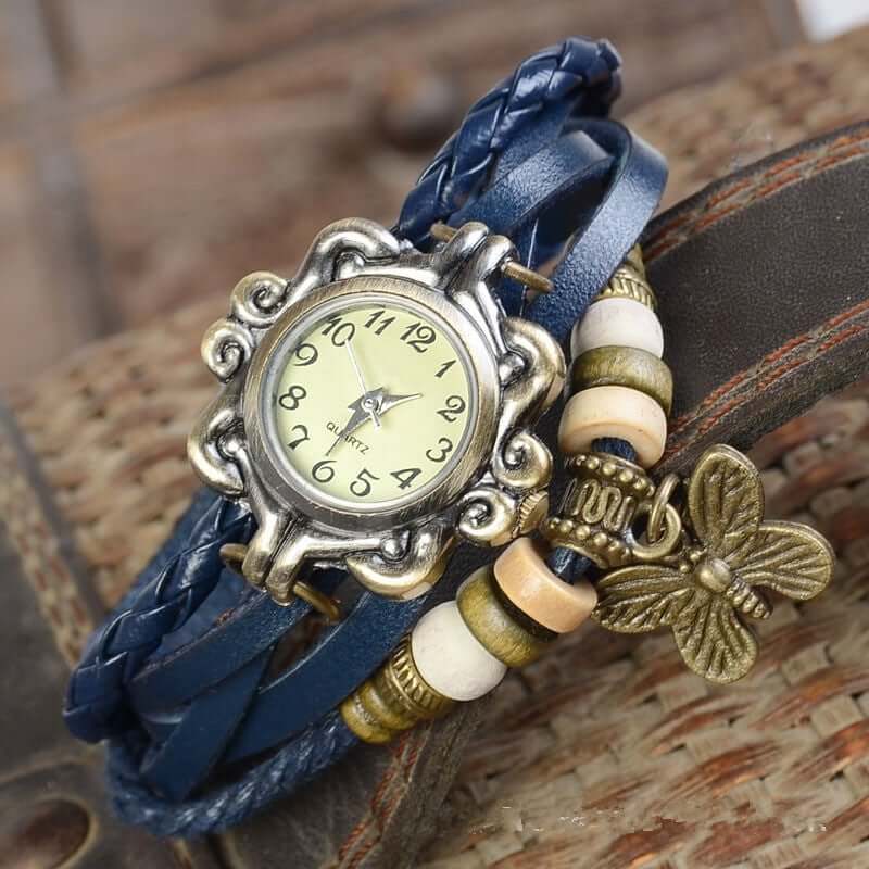 Adele – Damen-Accessoire-Uhr mit Vintage-Blumenarmband