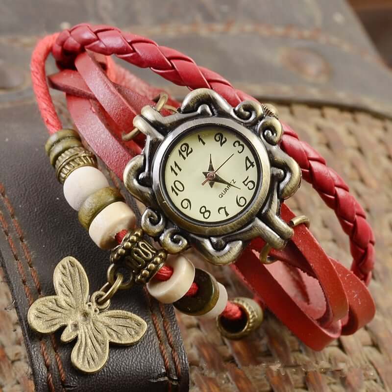 Adele – Damen-Accessoire-Uhr mit Vintage-Blumenarmband