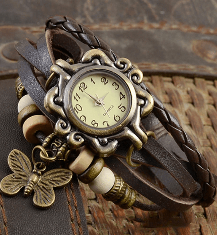 Adele – Damen-Accessoire-Uhr mit Vintage-Blumenarmband