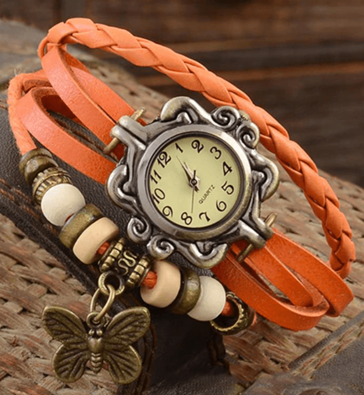 Adele – Damen-Accessoire-Uhr mit Vintage-Blumenarmband