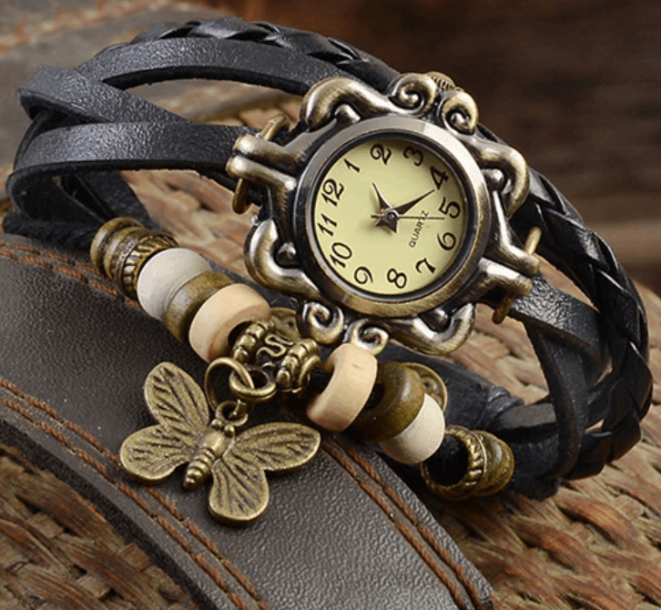 Adele – Damen-Accessoire-Uhr mit Vintage-Blumenarmband