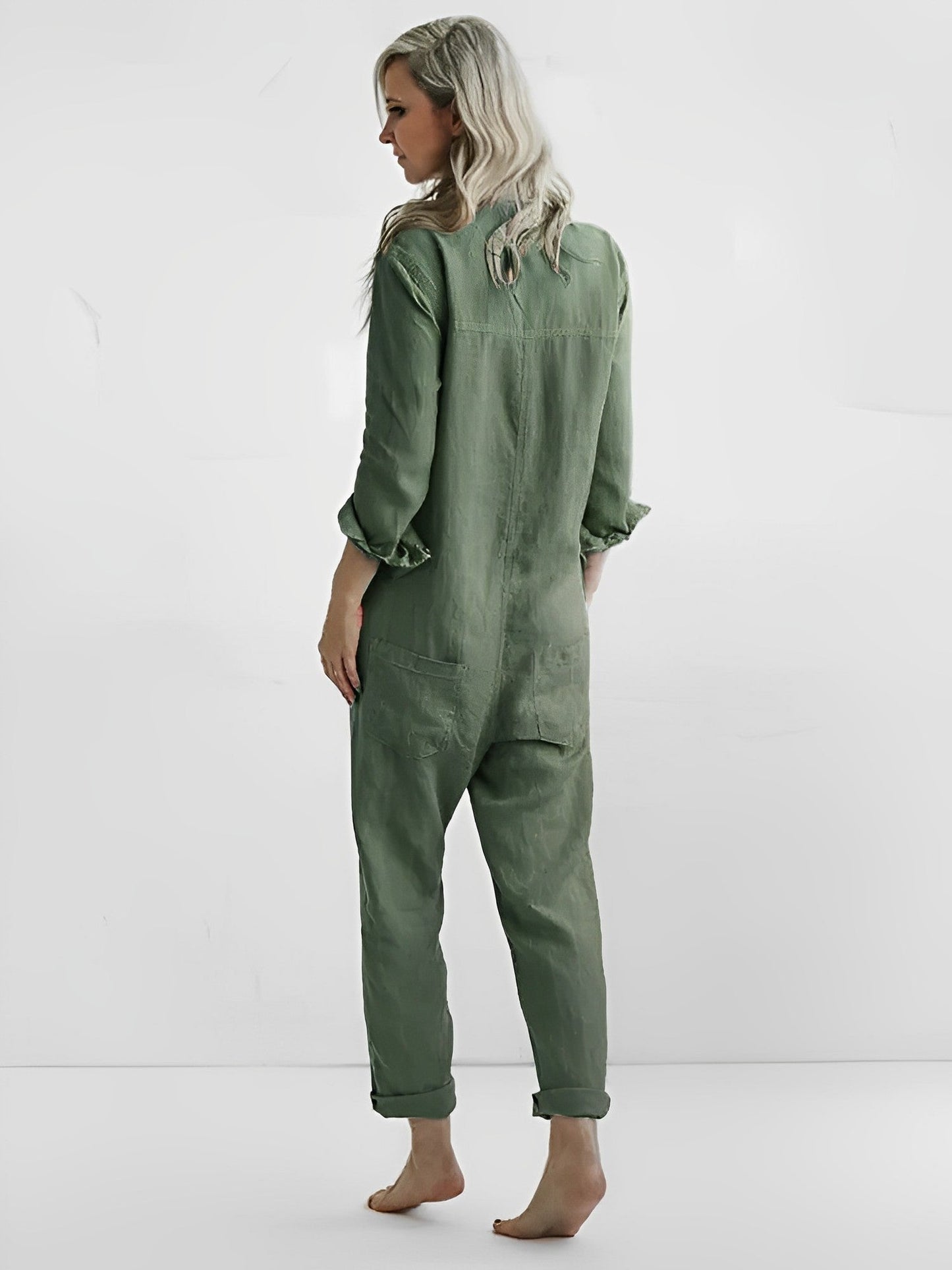 Kajsa - Stylischer Grüner Jumpsuit