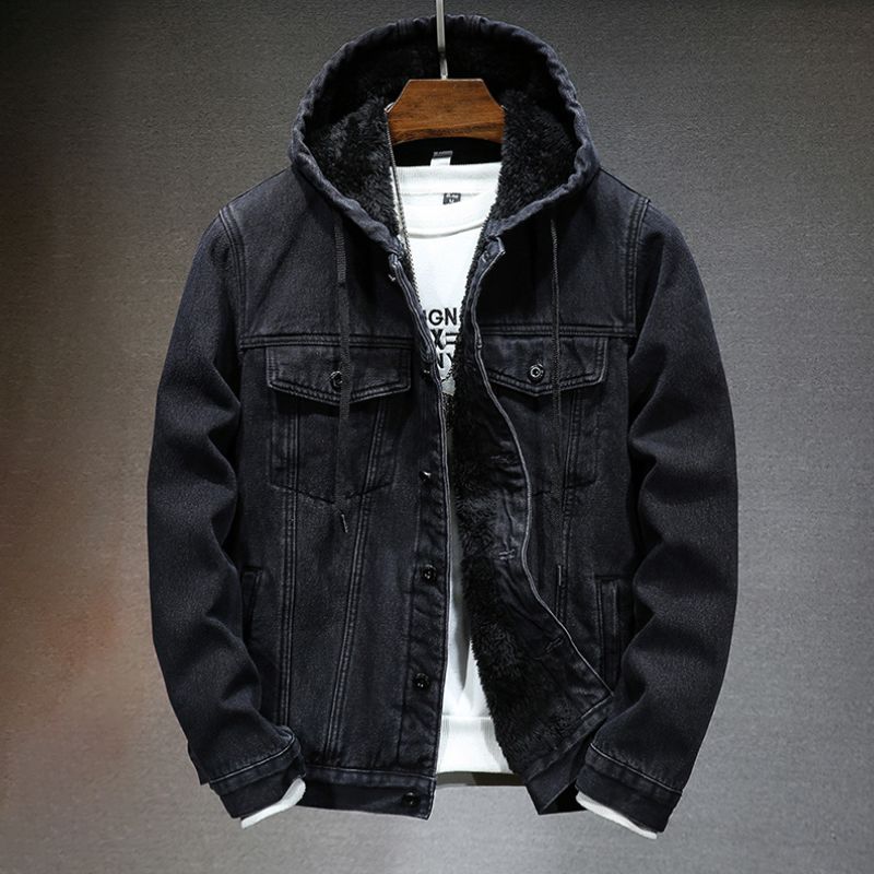 Lean - Urban Denim Jacke Mit Kapuze