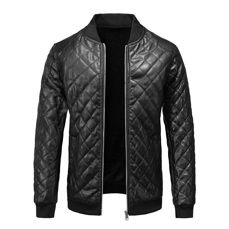 Samuel - Slim Fit Lederjacke